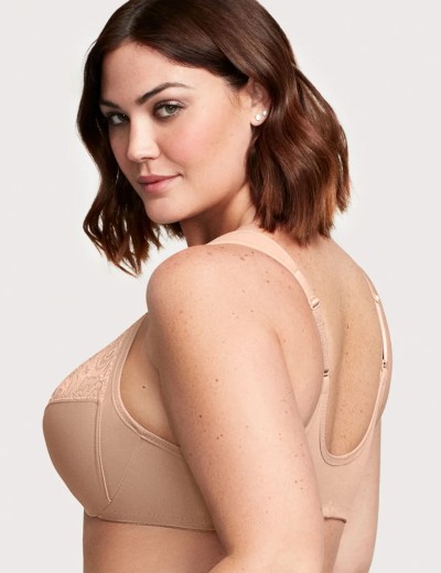 Бюстгальтер с застежкой спереди Glamorise GI1245 кофе, Цвет: кофе, Размеры: 85F, изображение 4