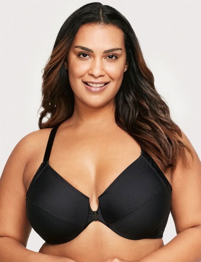 Бюстгальтер с мягкой чашкой Glamorise GI1247 черный, Цвет: черный, Размеры: 80D, изображение 5