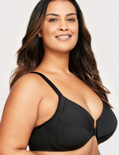 Бюстгальтер с мягкой чашкой Glamorise GI1247 черный, Цвет: черный, Размеры: 80D, изображение 4