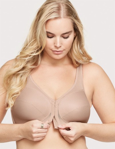 Бюстгальтер с застежкой спереди Glamorise GI1265 кофе, Цвет: кофе, Размеры: 110D, изображение 3