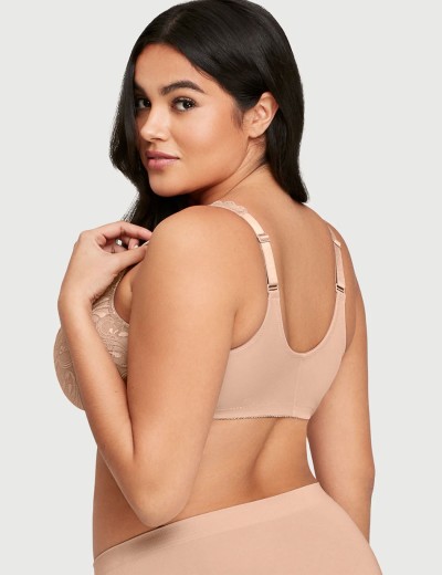 Бюстгальтер с застежкой спереди Glamorise GI9245 кофе, Цвет: кофе, Размеры: 70D, изображение 2