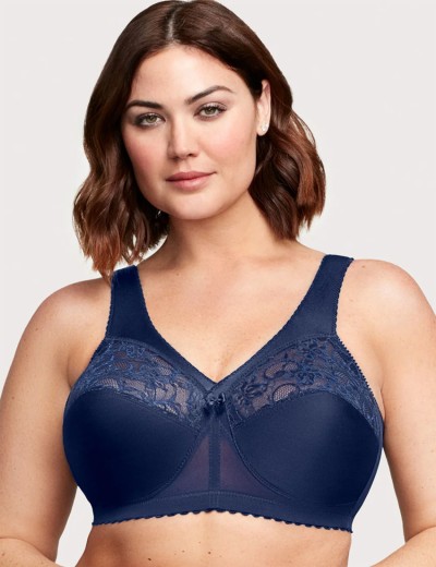 Бюстгальтер с широкими лямками Glamorise GI1000 синий, Цвет: синий, Размеры: 90C, изображение 3