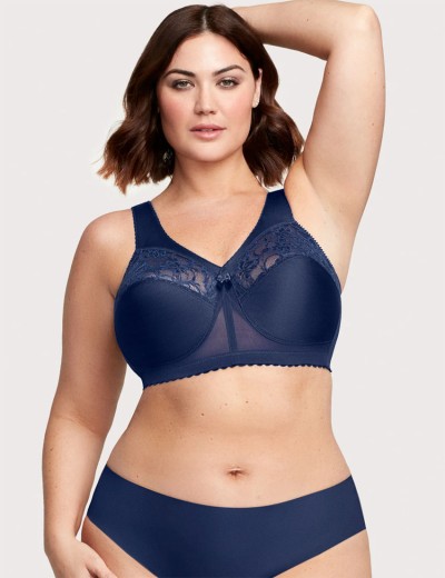 Бюстгальтер с широкими лямками Glamorise GI1000 синий, Цвет: синий, Размеры: 90C, изображение 7