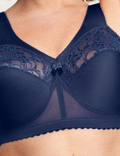 Бюстгальтер с широкими лямками Glamorise GI1000 синий, Цвет: синий, Размеры: 90C, изображение 5