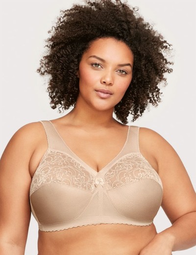 Бюстгальтер с широкими лямками Glamorise GI1000 румяна, Цвет: румяна, Размеры: 110E, изображение 3