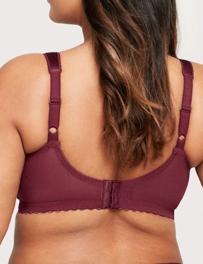 Бюстгальтер с широкими лямками Glamorise GI1000 темно-бордовый, Цвет: темно-бордовый, Размеры: 90B, изображение 2