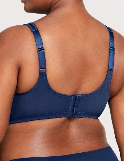 Бескаркасный бюстгальтер минимайзер Glamorise GI1003 темно-синий, Цвет: темно-синий, Размеры: 85C, изображение 2