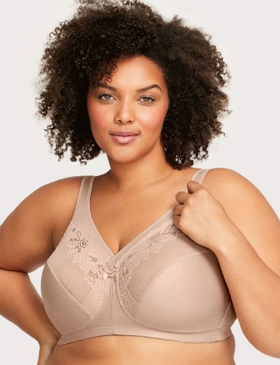 Бескаркасный бюстгальтер минимайзер Glamorise GI1003 кофе, Цвет: кофе, Размеры: 110D, изображение 3