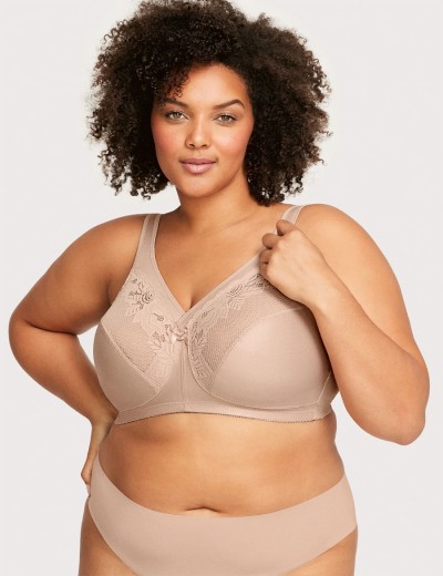 Бескаркасный бюстгальтер минимайзер Glamorise GI1003 кофе, Цвет: кофе, Размеры: 110D, изображение 8