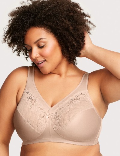 Бескаркасный бюстгальтер минимайзер Glamorise GI1003 кофе, Цвет: кофе, Размеры: 110D, изображение 4