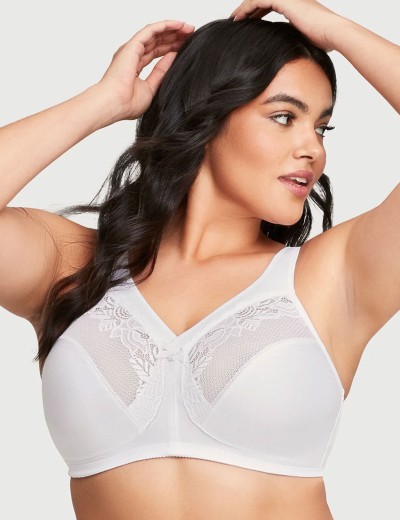 Бескаркасный бюстгальтер минимайзер Glamorise GI1003 белый, Цвет: белый, Размеры: 90H, изображение 3