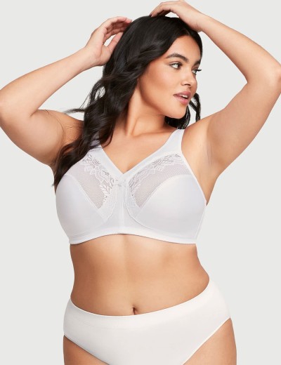 Бескаркасный бюстгальтер минимайзер Glamorise GI1003 белый, Цвет: белый, Размеры: 90H, изображение 6