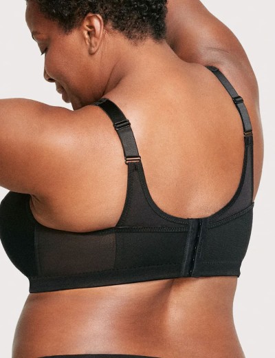 Бюстгальтер мягкий без косточек Glamorise GI1005 черный, Цвет: черный, Размеры: 100G, изображение 2