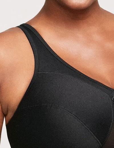 Бюстгальтер мягкий без косточек Glamorise GI1005 черный, Цвет: черный, Размеры: 100G, изображение 5