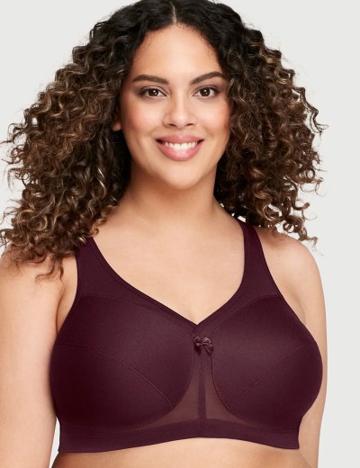 Бюстгальтер мягкий без косточек Glamorise GI1005 винный, Цвет: винный, Размеры: 95H, изображение 3