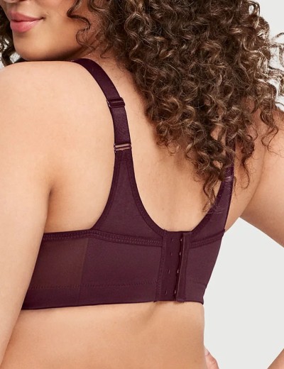 Бюстгальтер мягкий без косточек Glamorise GI1005 винный, Цвет: винный, Размеры: 95H, изображение 2