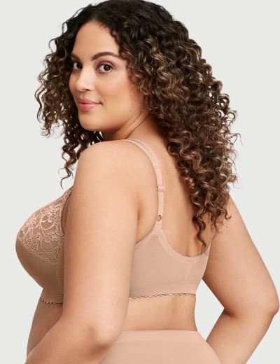 Бюстгальтер с фронтальной застежкой Glamorise GI1200 румяна, Цвет: румяна, Размеры: 130G, изображение 2