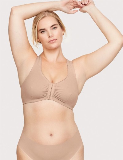 Мягкий бюстгальтер с застежкой спереди Glamorise GI1908 кофе, Цвет: кофе, Размеры: 100G/H, изображение 9