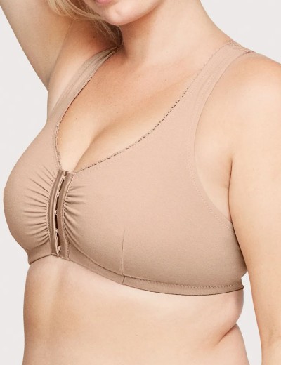 Мягкий бюстгальтер с застежкой спереди Glamorise GI1908 кофе, Цвет: кофе, Размеры: 100G/H, изображение 8