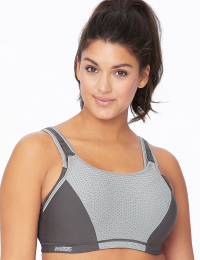 Бюстгальтер для фитнеса Glamorise GI9167 серый, Цвет: серый, Размеры: 75B, изображение 7