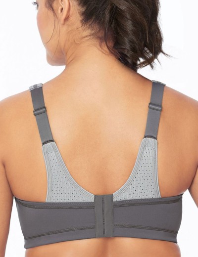 Бюстгальтер для фитнеса Glamorise GI9167 серый, Цвет: серый, Размеры: 75B, изображение 3