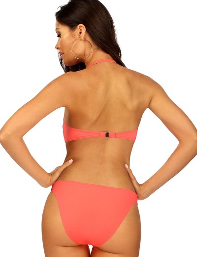 Пляжный купальник бандо Lorin L2533/3, Цвет: лосось, Размеры: 70D, изображение 2