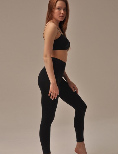 Женские леггинсы MY PA560 nero, Цвет: черный, Размеры: L, изображение 2