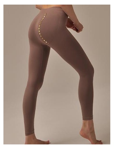 Моделирующие леггинсы с эффектом пуш-ап MY PA689 chocolate, Цвет: коричневый, Размеры: L, изображение 2
