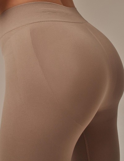 Моделирующие леггинсы с эффектом пуш-ап MY PA689 moon, Цвет: бежевый, Размеры: L, изображение 4