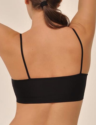 Бесшовный топ MY BR201 nero, Цвет: черный, Размеры: S/M, изображение 2