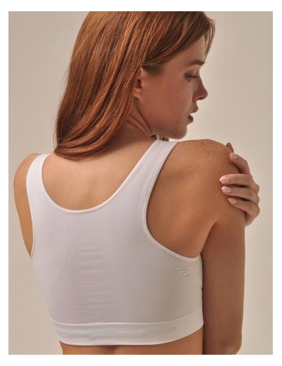 Топ на широких бретелях MY BR329 bianco, Цвет: белый, Размеры: M, изображение 2