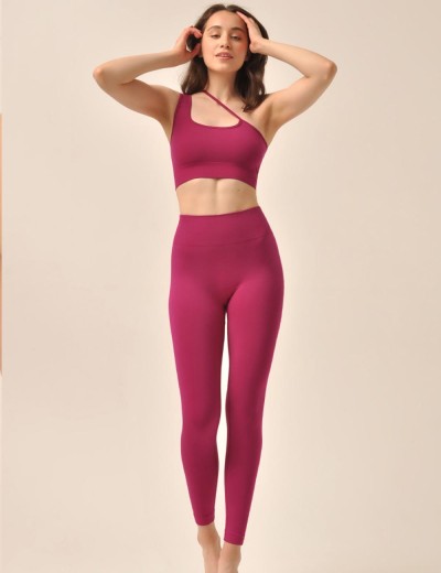 Топ с ассиметричной бретелью MY BR481 magenta, Цвет: розовый, Размеры: S, изображение 3