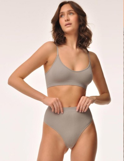 Топ на тонких бретелях MY BR542 mist, Цвет: серый, Размеры: L, изображение 4