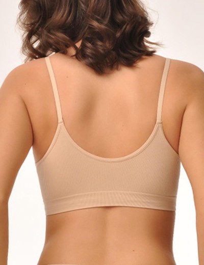 Топ на тонких бретелях MY BR542 nudo, Цвет: телесный, Размеры: L, изображение 2