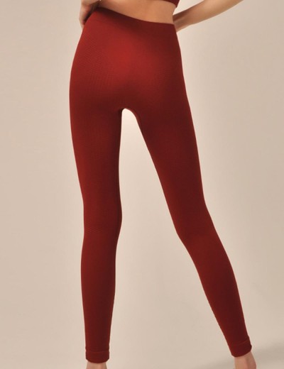 Спортивные леггинсы MY PA889 sangria, Цвет: темно-красный, Размеры: L, изображение 2