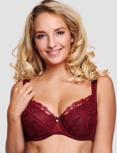 Бюстгальтер на поролоне Senselle MERRIMENT 1150022 бургундское вино, Цвет: бургундское вино, Размеры: 105E, изображение 3