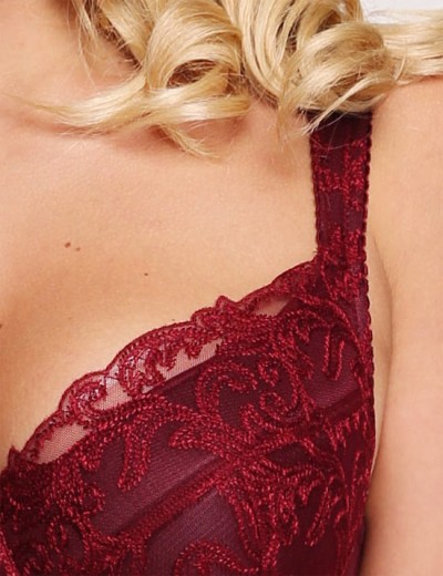 Бюстгальтер на поролоне Senselle MERRIMENT 1150022 бургундское вино, Цвет: бургундское вино, Размеры: 105E, изображение 4