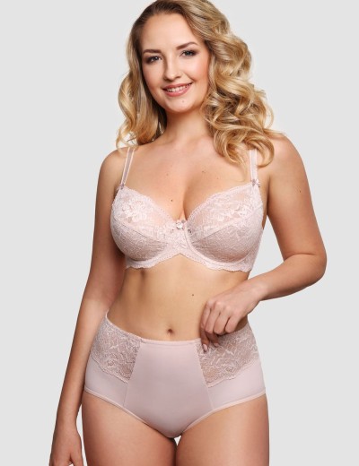 Мягкий кружевной бюстгальтер Senselle SUMMER ROSE LACE 12008 серебристый пион, Цвет: серебристый пион, Размеры: 80E, изображение 5