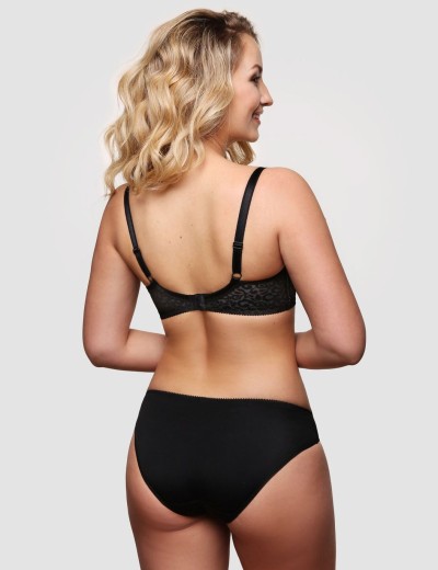 Трусы слипы Senselle KARMEN 22010 черный/серебристый пион, Цвет: черный/пион, Размеры: S, изображение 4