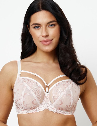 Мягкий бюстгальтер на большую грудь Subtille MILA POWDER soft, Цвет: пудровый, Размеры: 65K, изображение 3