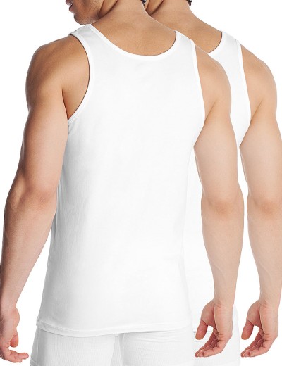 Набор мужских маек 2 штуки Dim 00FR белый, Цвет: белый/белый, Размеры: 2XL, изображение 2