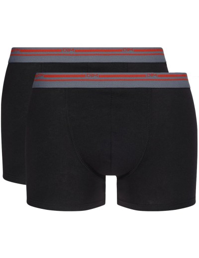 Трусы-боксеры в наборе (2 шт) Dim 06XP черный, Цвет: черный/черный, Размеры: M, изображение 2