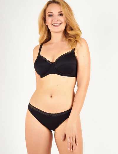 Набор хлопковых трусов Dim ECO 09AJ (2 шт) черный и белый, Цвет: черный/белый, Размеры: XXS/XS, изображение 7