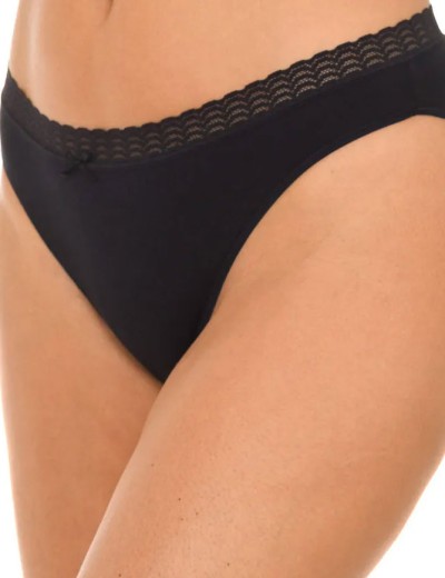 Набор хлопковых трусов Dim ECO 09AJ (2 шт) черный и белый, Цвет: черный/белый, Размеры: XXS/XS, изображение 2