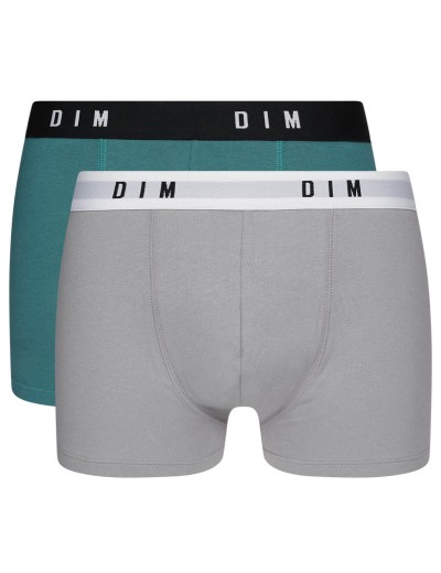 Трусы мужские боксеры набор (2 шт) Dim 0ARL серый/изумрудно-зеленый, Цвет: серый/изумрудно-зеле, Размеры: M, изображение 2