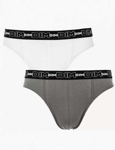 Набор мужских слипов (2 шт) Dim 6595/2 антрацит и белый, Цвет: антрацит/белый, Размеры: M, изображение 3