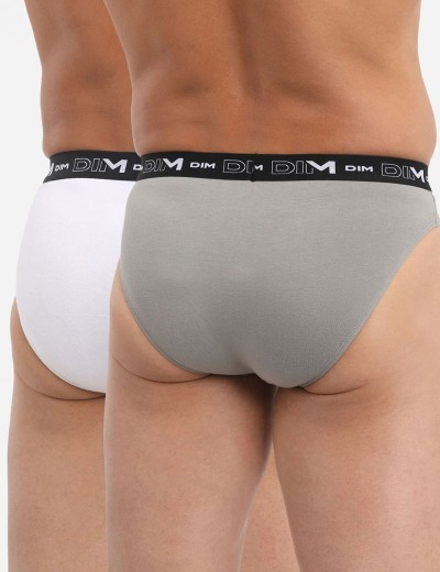 Набор мужских слипов (2 шт) Dim 6595/2 антрацит и белый, Цвет: антрацит/белый, Размеры: M, изображение 2