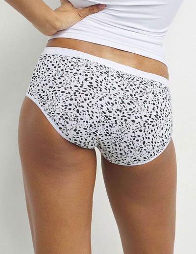 Набор хлопковых трусов брифов Dim LES POCKETS COTON 4C20 оптика - 3 штуки, Цвет: оптика, Размеры: L/XL, изображение 2