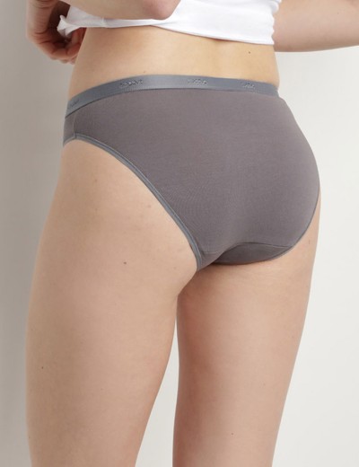 Набор трусов Dim LES POCKETS COTON 4H00/3 темно-серый/розовый/серый - 3 штуки, Цвет: темно-серый/розовый/, Размеры: S/M, изображение 2