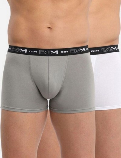 Трусы мужские боксеры набор (2 шт) Dim 6596/2 антрацит/белый, Цвет: антрацит/белый, Размеры: L, изображение 4